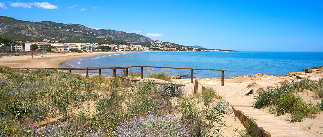 Vista de la Playa de las Fuentes en Alcalá-Alcocebre, Comunidad Valenciana