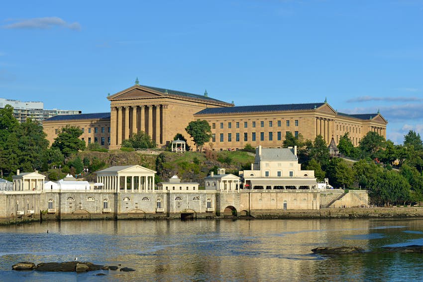 Fairmont Water Works y el Museo de Arte de Filadelfia