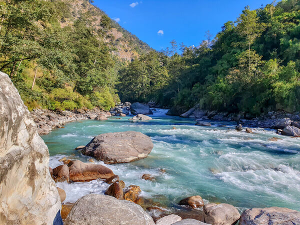 El río Kochi en Nepal