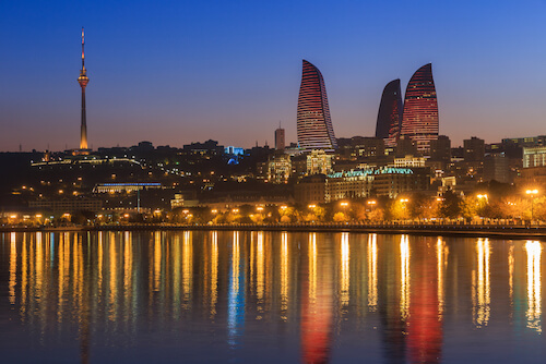 Bakú en el Mar Caspio - foto instantánea