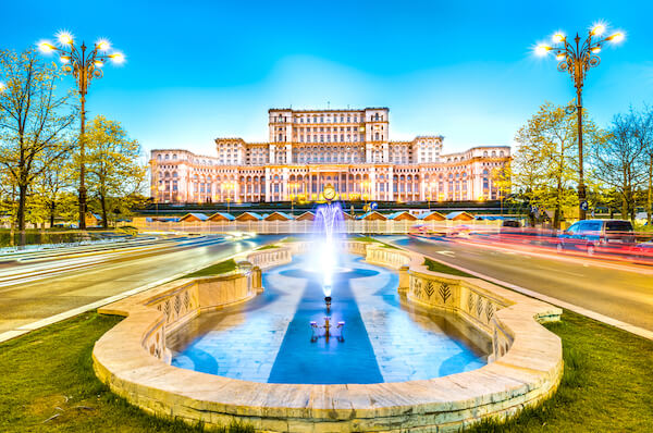 Edificio del Parlamento en Bucarest