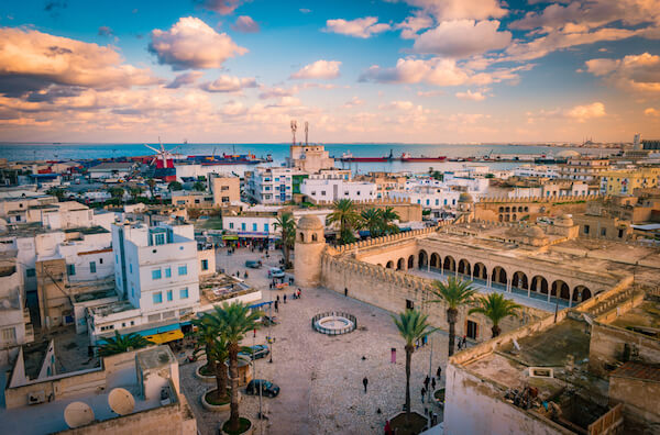 Ciudad de Sousse en Túnez