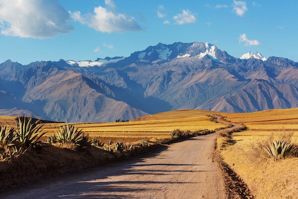 Paisaje de los Andes en Perú