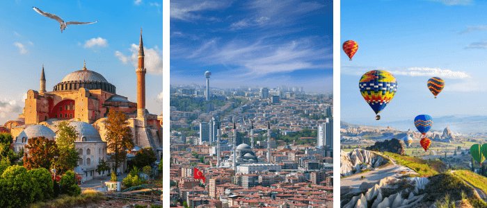 Datos sobre Turquía en una guía mundial de viajes para niños - Santa Sofía, Ankara, Capadocia